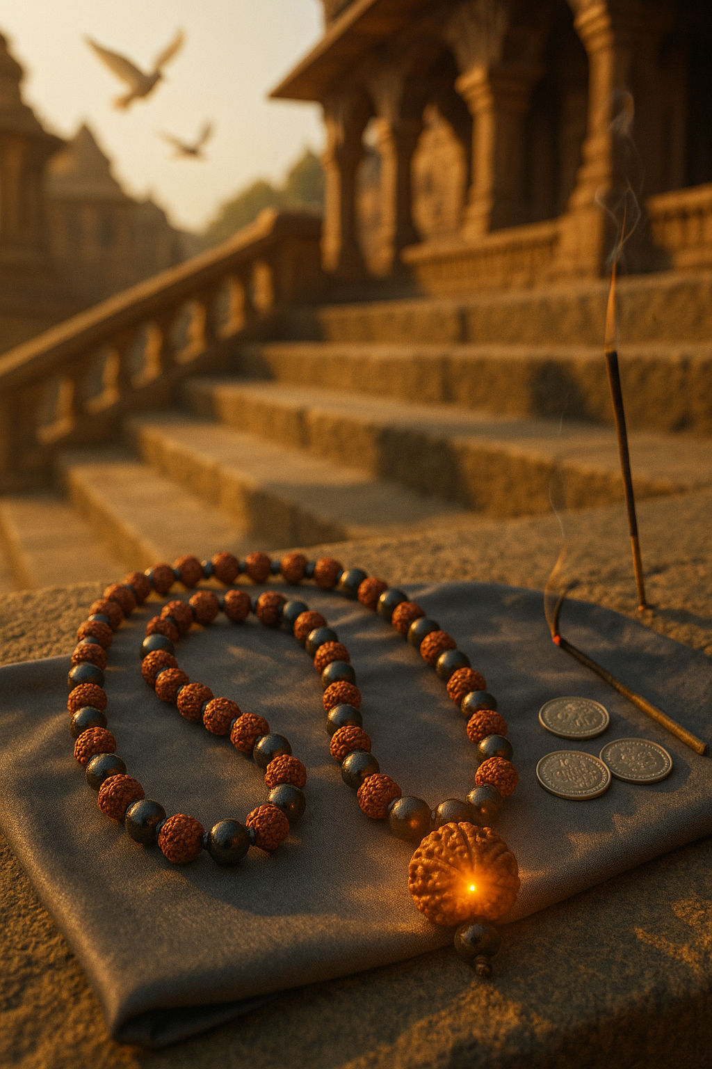 Gyaan-Kavach ज्ञानकवच माला – Rudraksha Jaap Mala