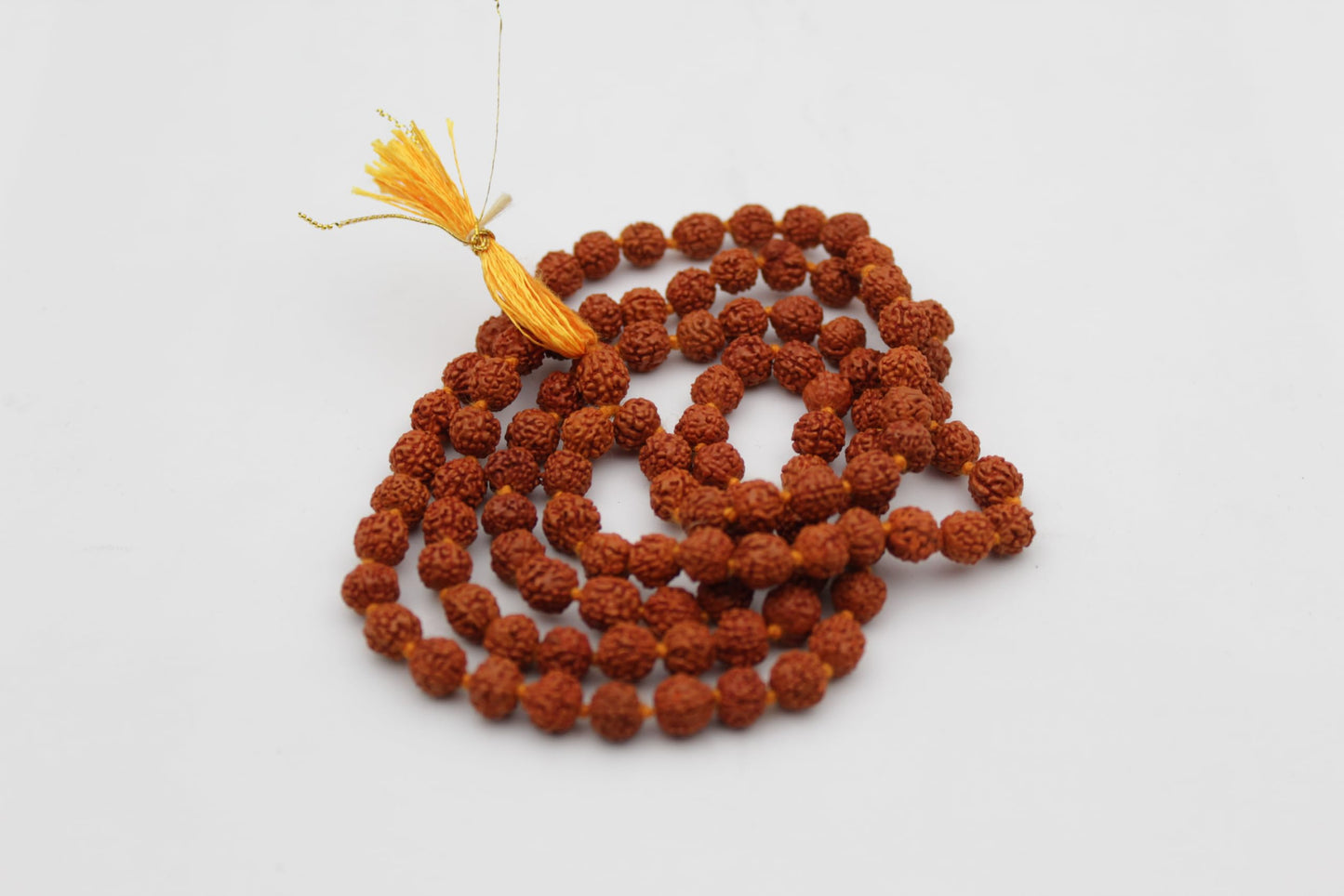 Original 5 Mukhi 108 Beads Nepali BROWN Rudraksha Mala 6MM