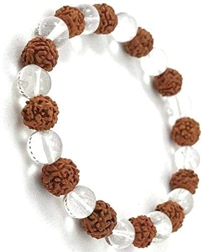 Gemini. Gems Natural Sphatik & Rudraksha Bracelet