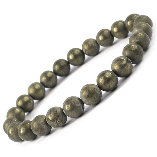 8mm Raw Pyrite Bracelet