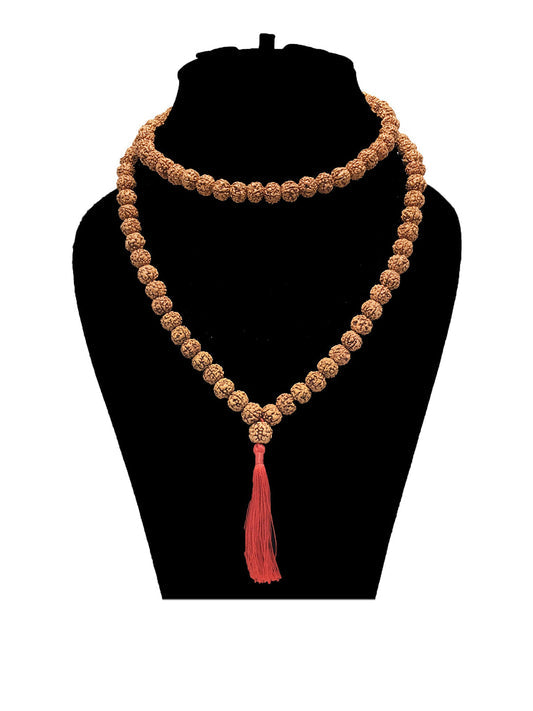 Original 5 Mukhi 108 Beads Nepali Rudraksha Mala With Lab Certificate