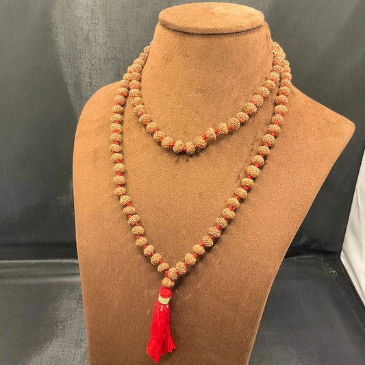 Original 5 Mukhi 108 Beads Nepali Rudraksha Mala With Lab Certificate