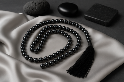 Dharatal Sutra (धरातल सूत्र) Hematite 108 bead Jaap Mala