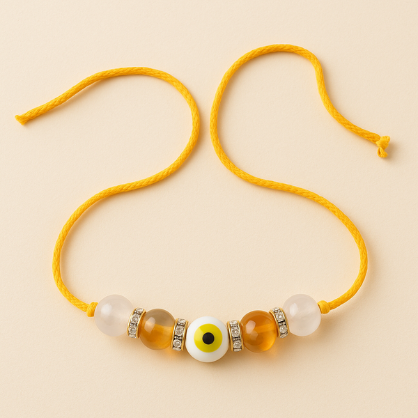 Crystal Dhan Drishti Sutra Rakhi