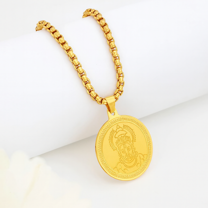 24K Gold Plated Hanuman Ji Pendent with chain