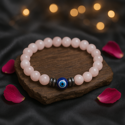 🌸 Rose Shine (  रोज़ क्वार्ट्ज ) Bracelet for (Women)