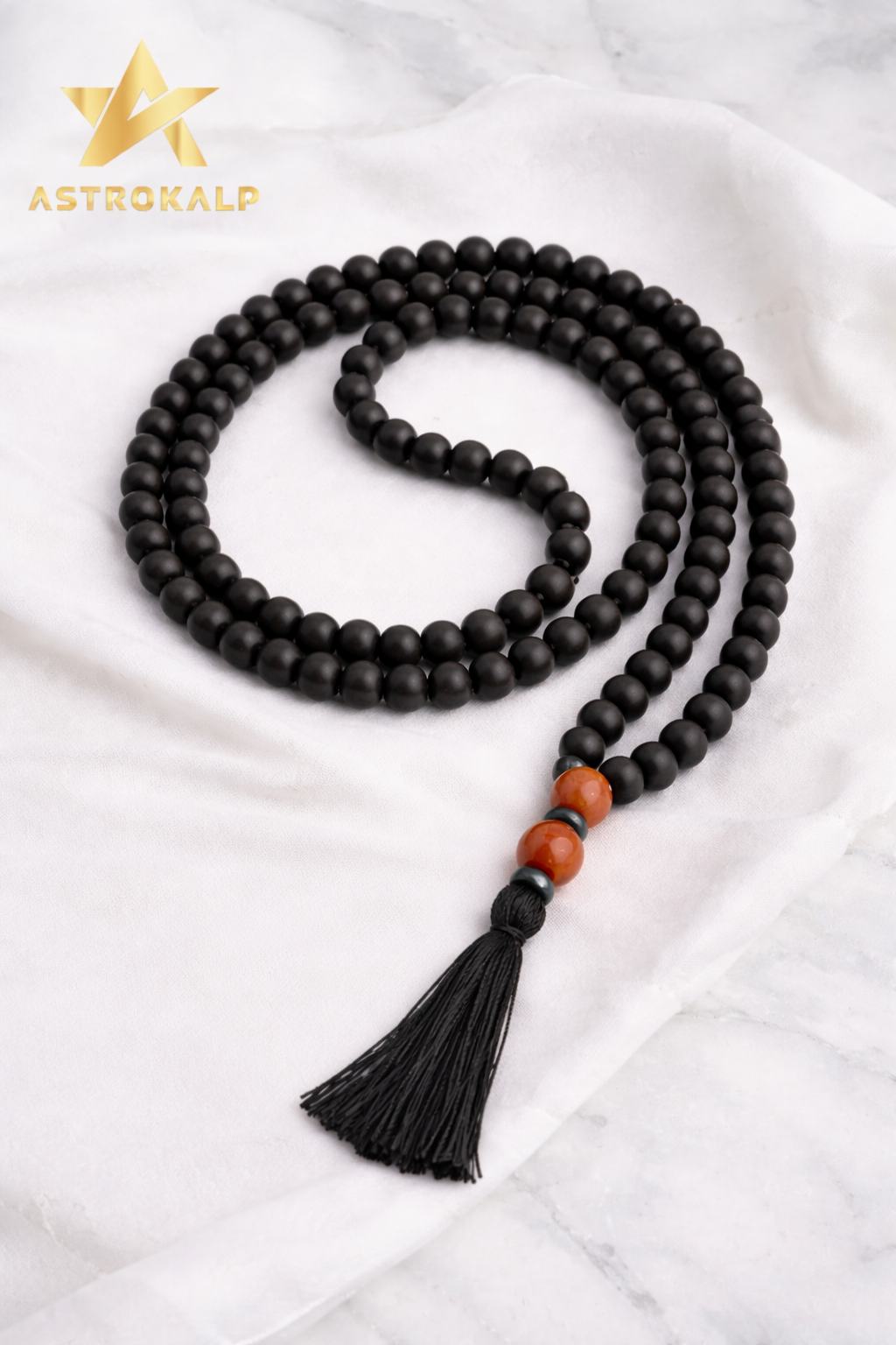Karungli Jaap Mala 108 bead with Jasper Pendent