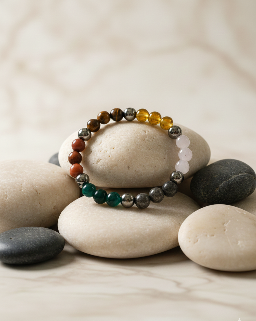 Money Yog 7 Stone Bracelet (Unisex)