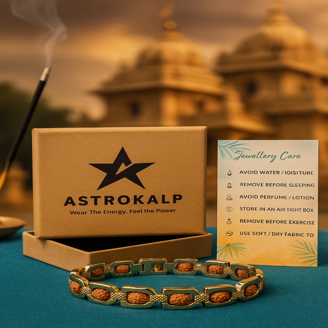 Rudraksha Bracelet Gold Plated (Women)