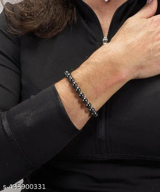 Hematite Gemstone Beaded Bracelets For Women, Men